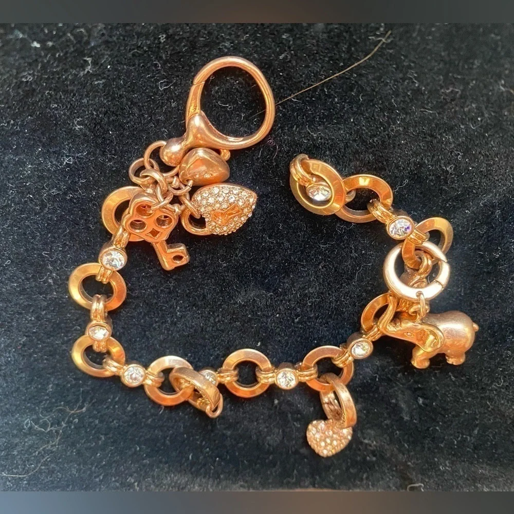 Fossil Rose Gold Charm Bracelet